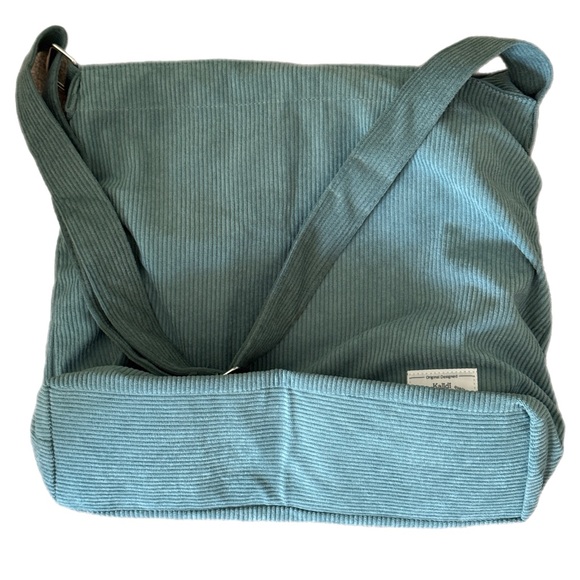 Kalidi-Casual Green Corduroy Tote Bag with Slouchy Design-NWOT - Picture 7 of 9
